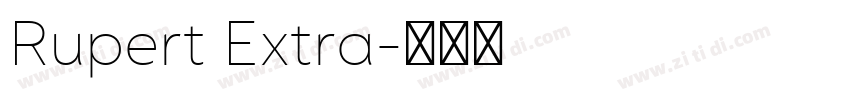 Rupert Extra字体转换